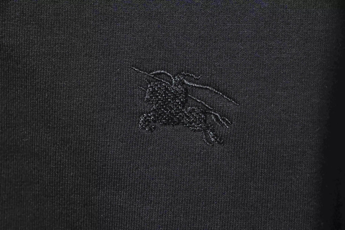 Burberry Black Zip-up Hoodie with Side Quilting Pattern – BCK003