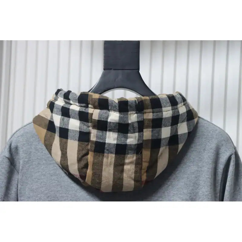Burberry Check Patchwork Grey Hoodie – BCK008