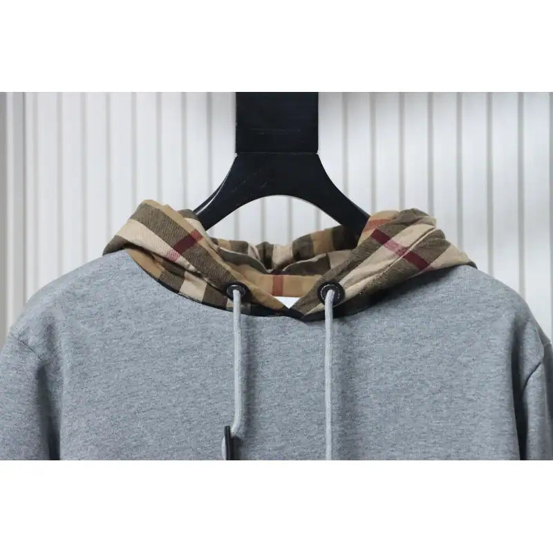 Burberry Check Patchwork Grey Hoodie – BCK008