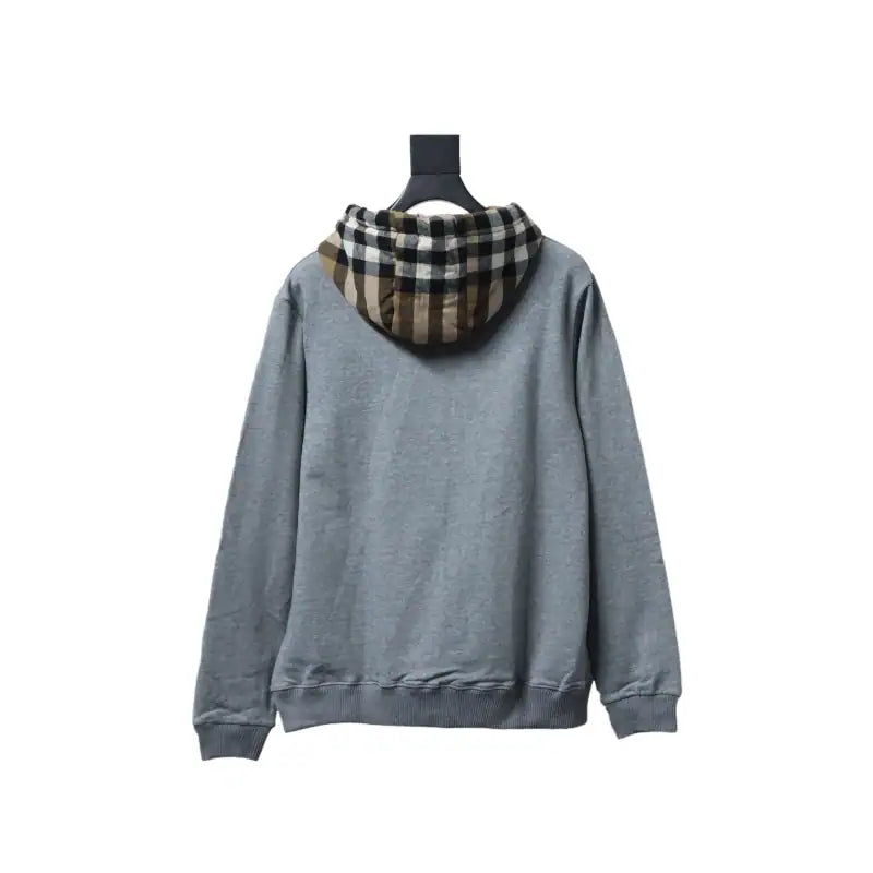 Burberry Check Patchwork Grey Hoodie – BCK008