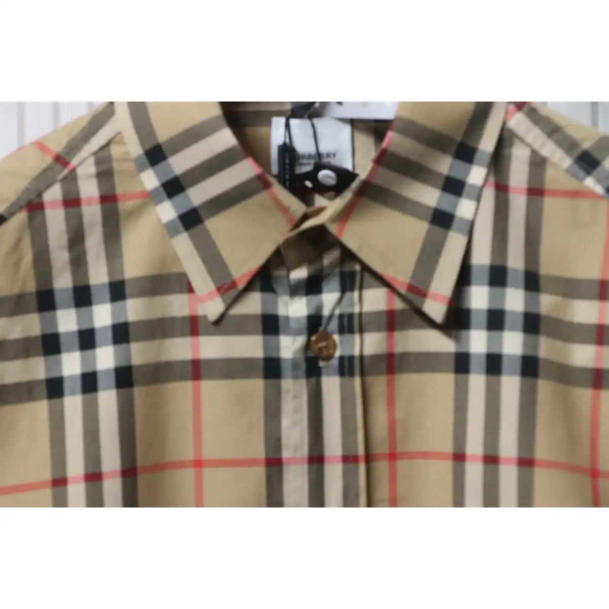 Burberry Classic Striped Long Sleeve Shirt Beige – BRS033