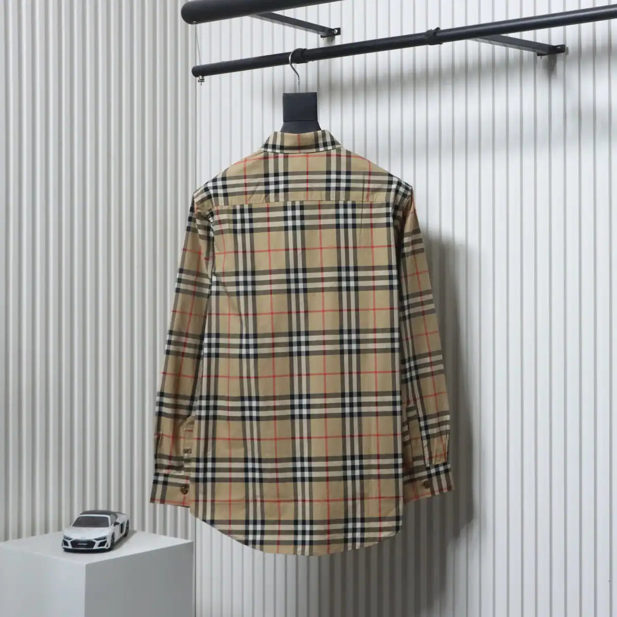 Burberry Classic Striped Long Sleeve Shirt Beige – BRS033