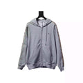 Burberry Grey Zip-up Hoodie with Side Quilting Pattern – BCK002
