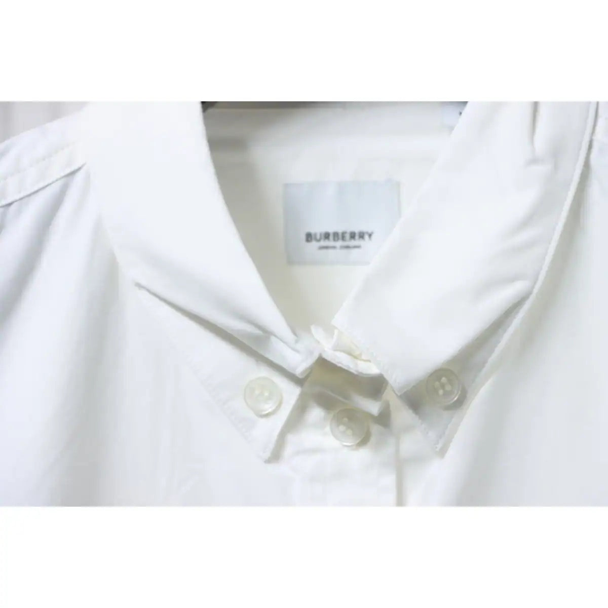 Burberry Undercover Logo-patch Cotton-blend Long Sleeve Shirt White – BRS032