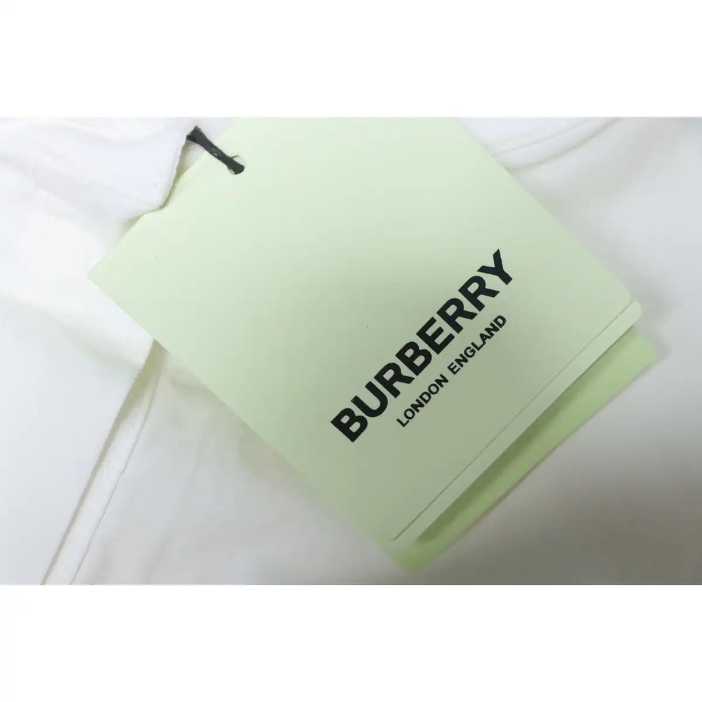Burberry Undercover Logo-patch Cotton-blend Long Sleeve Shirt White – BRS032