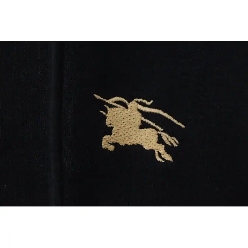 Burberry War Horse Cross-Stitch Print Zip-Up Hoodie Black – BCK006