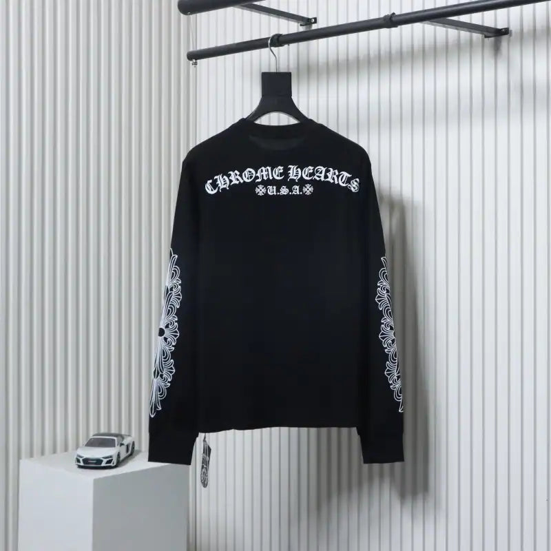 Chrome Hearts 25FW Back Sanskrit Print Long Sleeve Black – CHK022