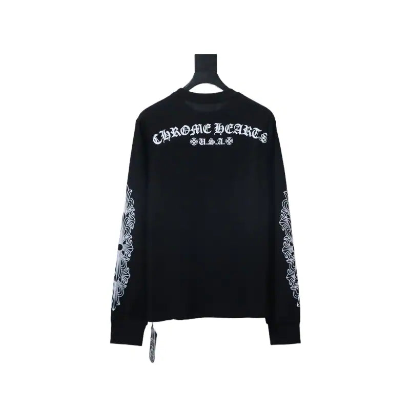 Chrome Hearts 25FW Back Sanskrit Print Long Sleeve Black – CHK022