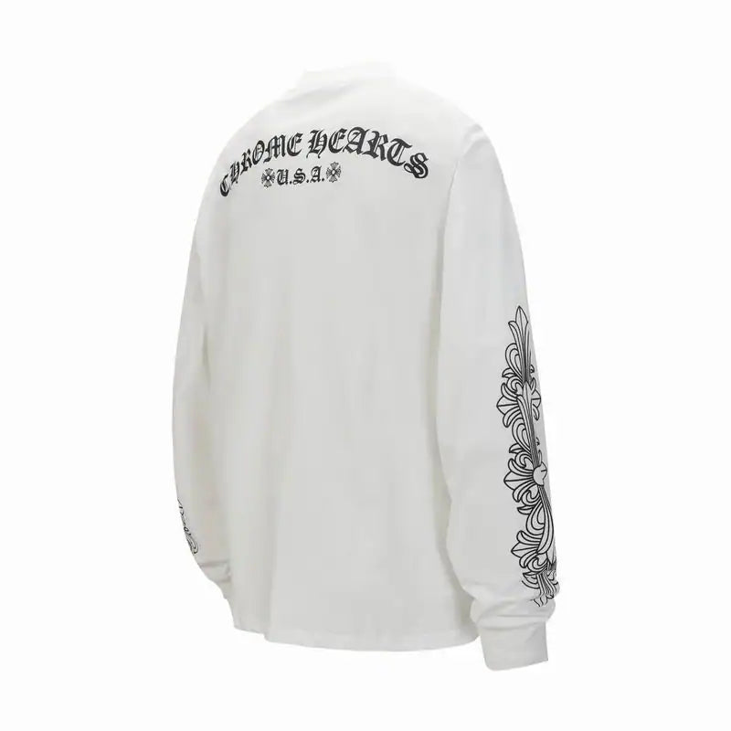 Chrome Hearts 25FW Back Sanskrit Print Long Sleeve White – CHK007