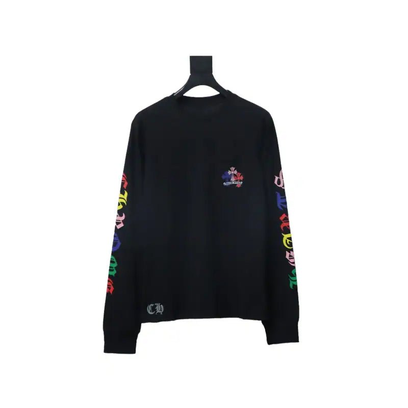 Chrome Hearts 25FW Colorful Cross Print Long Sleeve Black – CHK018