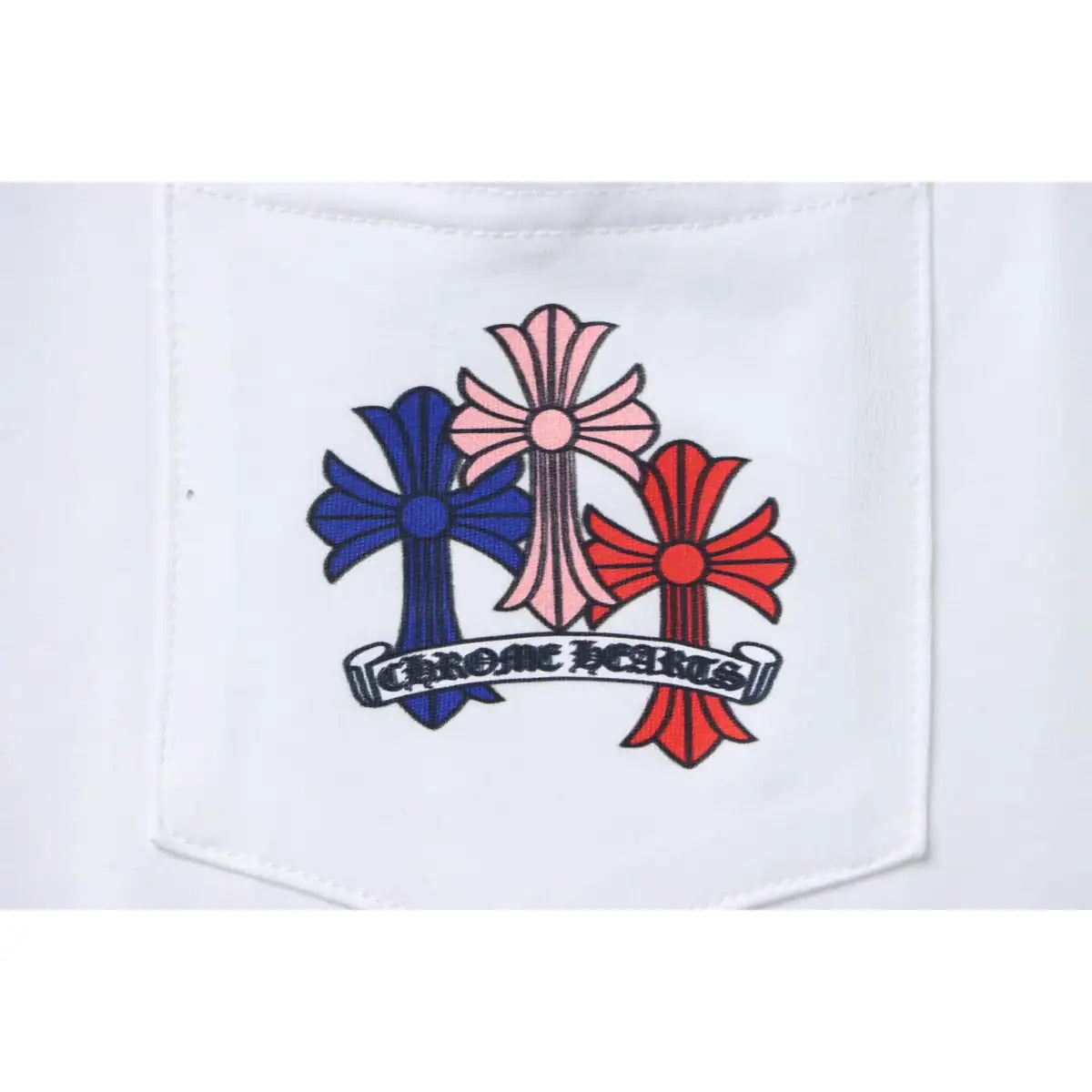 Chrome Hearts 25FW Colorful Cross Print Long Sleeve White – CHK008