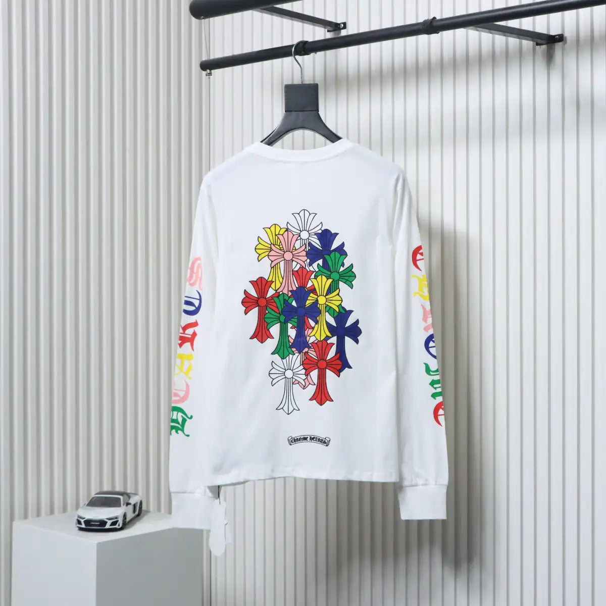 Chrome Hearts 25FW Colorful Cross Print Long Sleeve White – CHK008