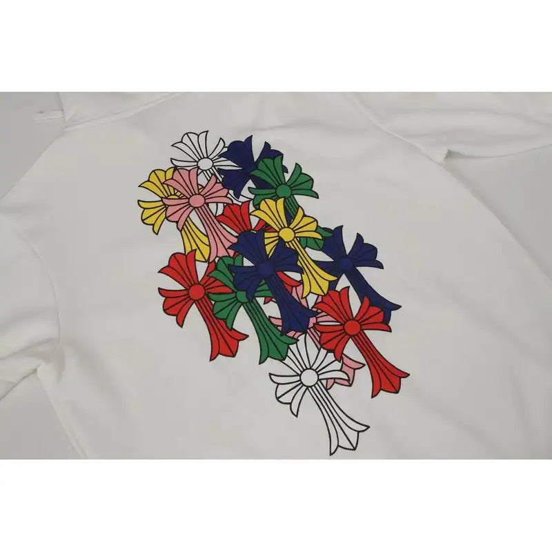 Chrome Hearts 25FW Colorful Cross Print Zip-Up Hoodie – CHK013