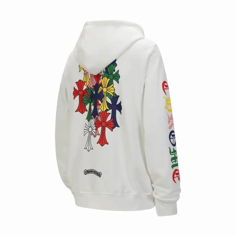 Chrome Hearts 25FW Colorful Cross Print Zip-Up Hoodie – CHK013