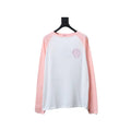 Chrome Hearts 25FW Embroidered Horseshoe Patchwork Long Sleeves Pink and White – CHK037