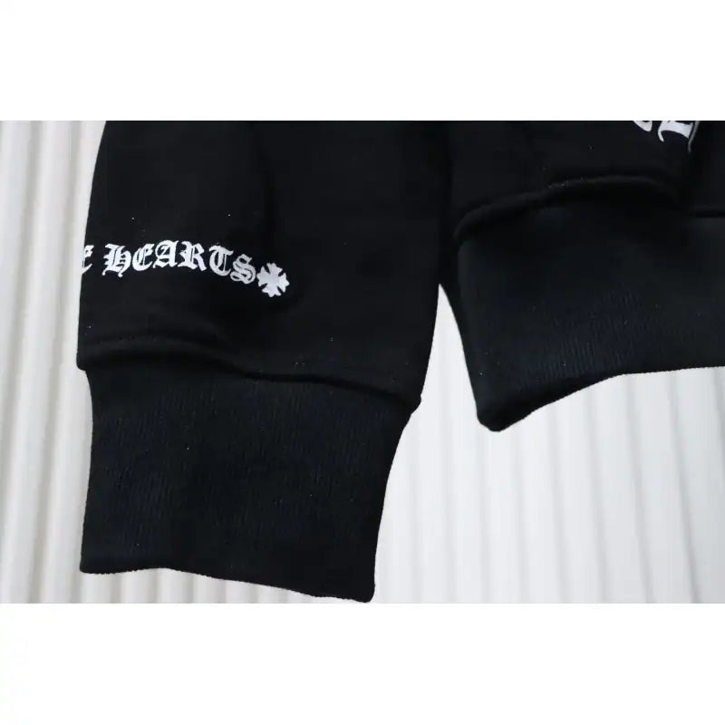 Chrome Hearts 25FW Sanskrit Cuff Print Zip-Up Hoodie Black – CHK011