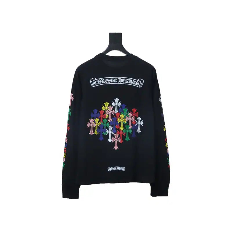 Chrome Hearts 25FW Scroll Print Long Sleeve Black – CHK020