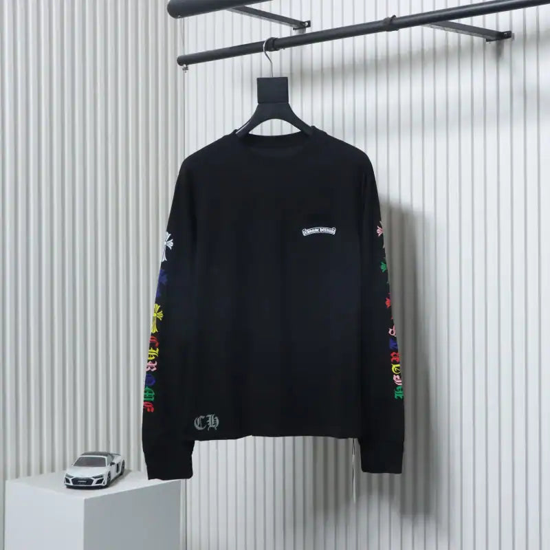 Chrome Hearts 25FW Scroll Print Long Sleeve Black – CHK020
