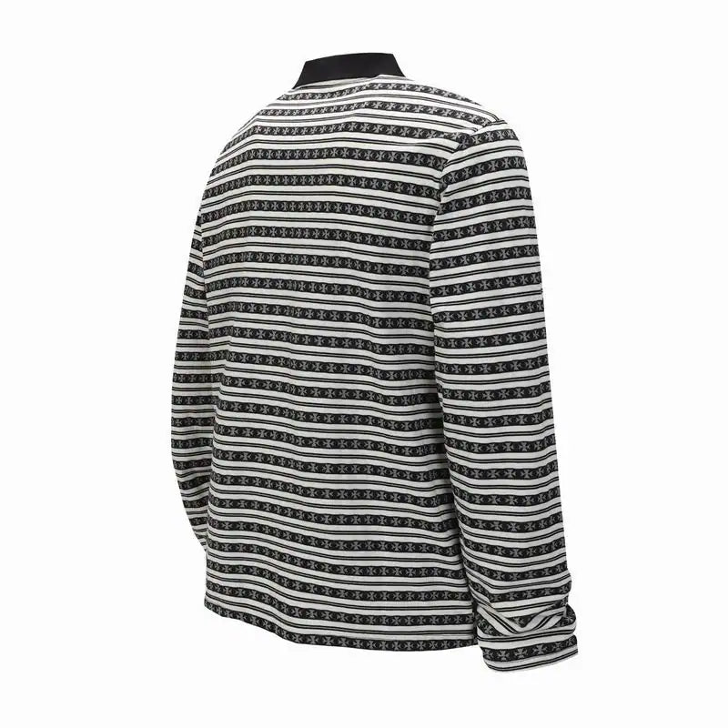 Chrome Hearts 25FW Striped Lapel Long Sleeves Black – CHK044
