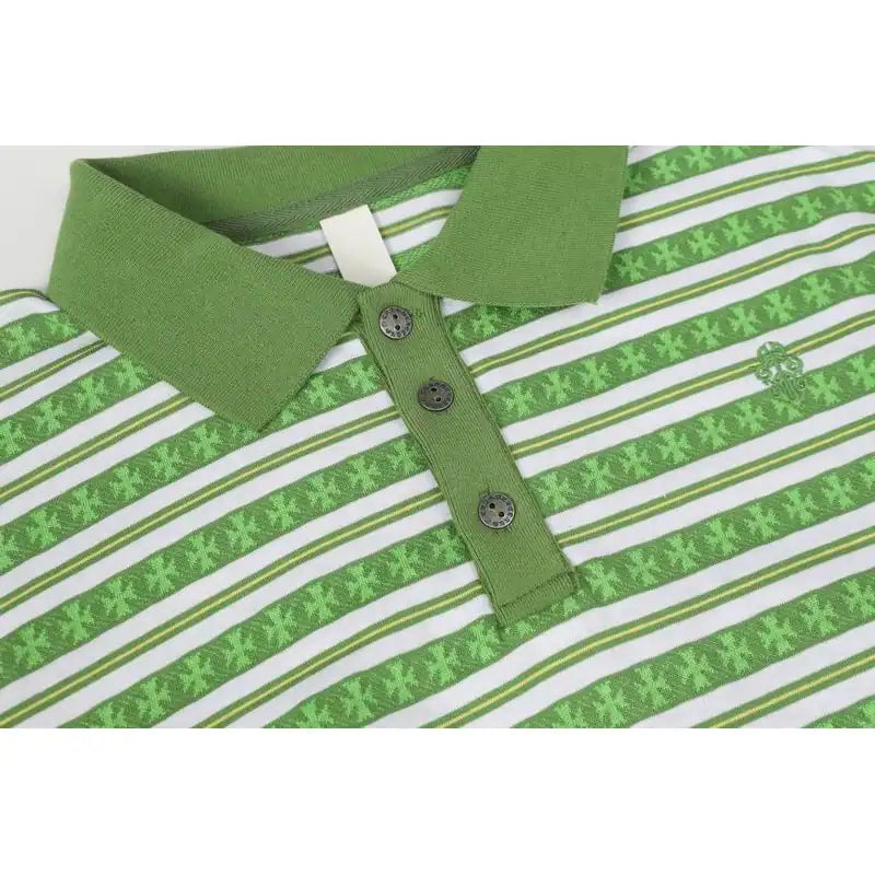 Chrome Hearts 25FW Striped Lapel Long Sleeves Green – CHK027