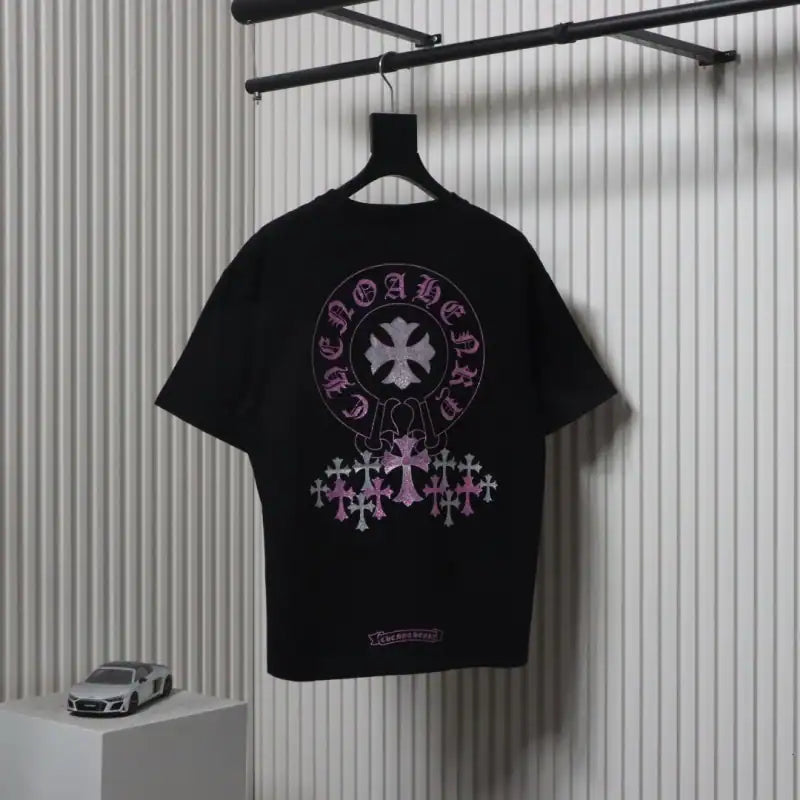 Chrome Hearts 25ss Glitter Logo Print T-shirt Black – CHS001