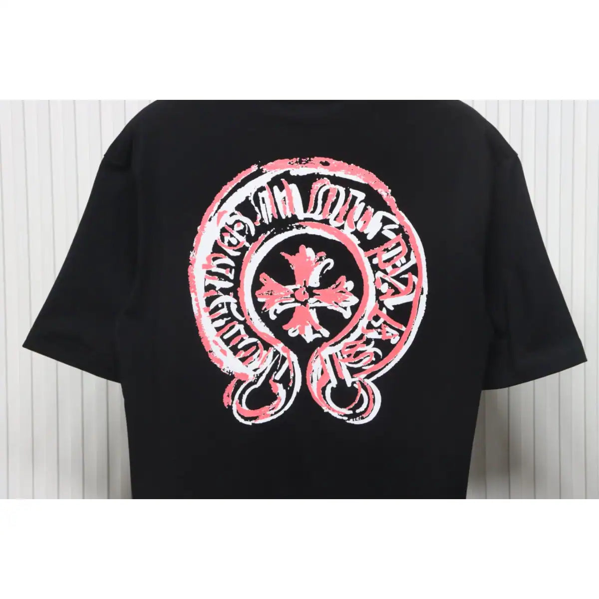 Chrome Hearts 25ss Oil Painting Overlapping Horseshoe Logo T-shirt Black – CHS010