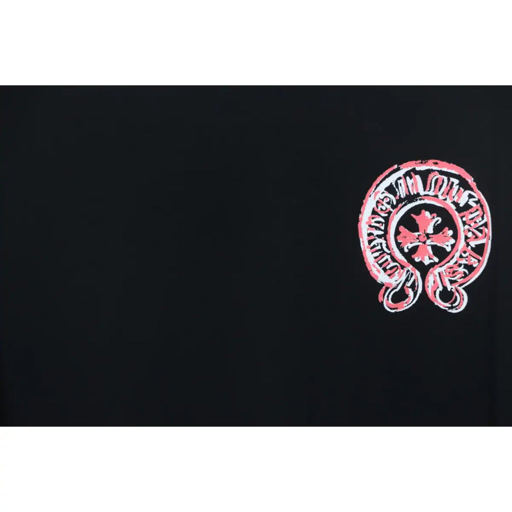 Chrome Hearts 25ss Oil Painting Overlapping Horseshoe Logo T-shirt Black – CHS010