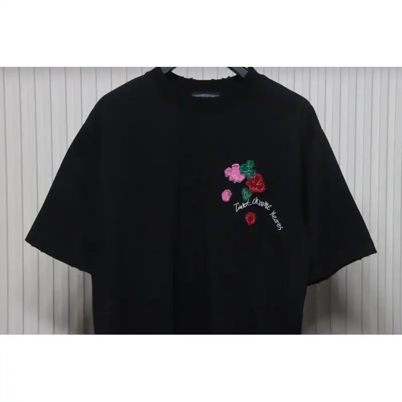 Chrome Hearts 25ss Valentine’s Day Patch Embroidered Graffiti T-shirt Black – CHS009