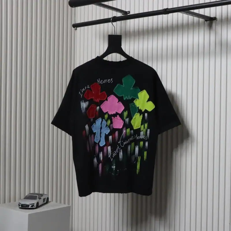 Chrome Hearts 25ss Valentine’s Day Patch Embroidered Graffiti T-shirt Black – CHS009