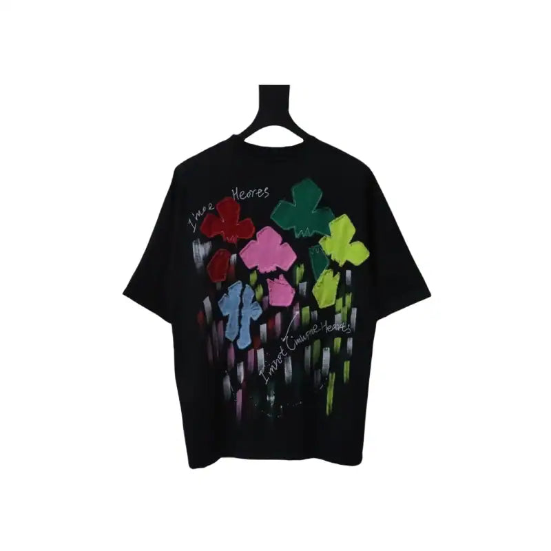 Chrome Hearts 25ss Valentine’s Day Patch Embroidered Graffiti T-shirt Black – CHS009