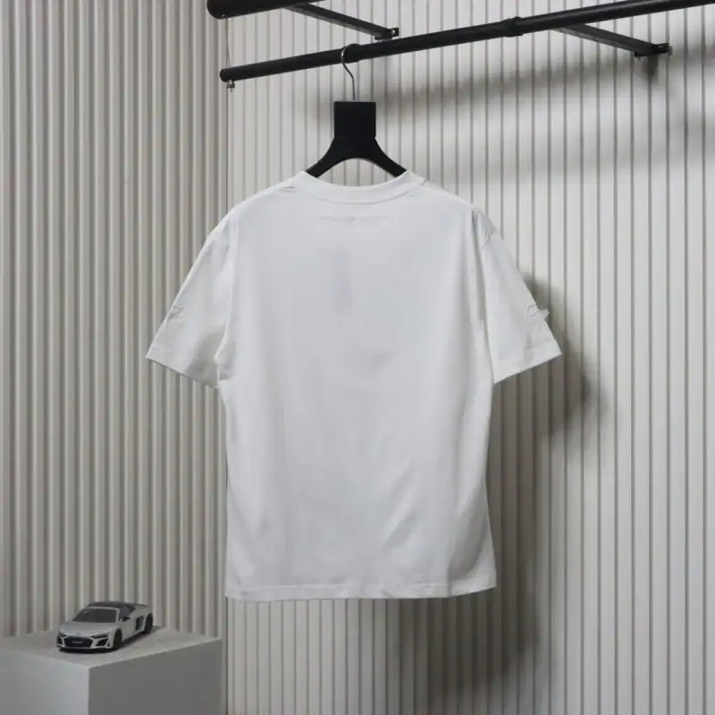 Chrome Hearts 25ss cut-out Patchwork with Silver Cross Embroidery T-shirt White – CHS002