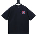 Chrome Hearts Blue-Trim Horseshoe Cross T-Shirt Black – CHS105