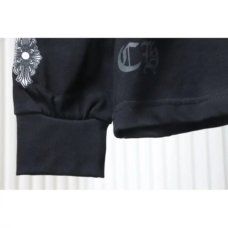 Chrome Hearts CH 25ss Back Cross Round Neck Long Sleeve Black – CHK012
