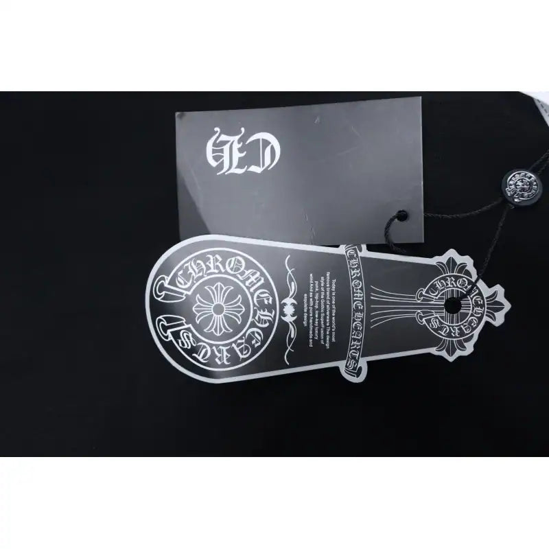 Chrome Hearts CH 25ss Blue Horseshoe Cross Round Neck Long Sleeve Black – CHK019