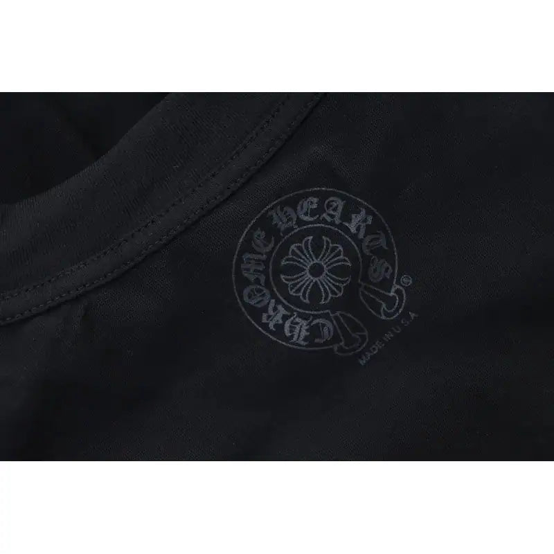Chrome Hearts CH 25ss Collar Color Sanskrit Round Neck Long Sleeve Black – CHK039