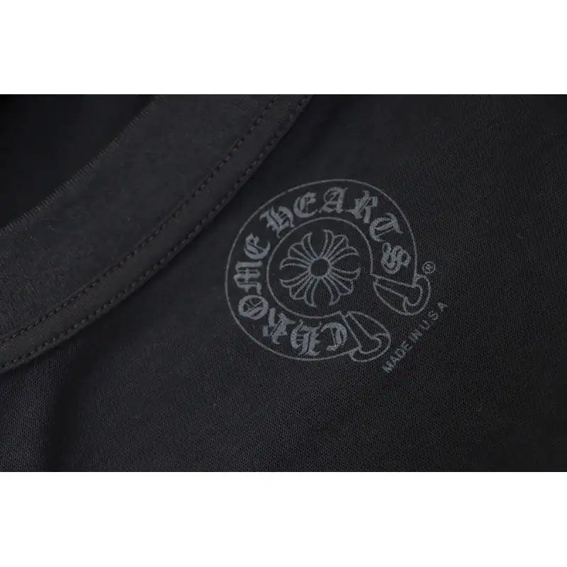 Chrome Hearts CH 25ss Damaged Horseshoe Long Sleeve Black – CHK030