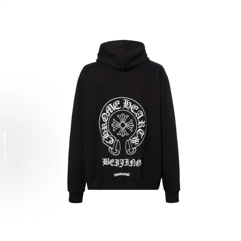 Chrome Hearts CH Black White Miami Horseshoe Zip Up Hoodie – CHK031