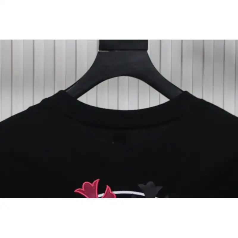 Chrome Hearts CH Colorful Leather Cross T-shirt Black – CHS003