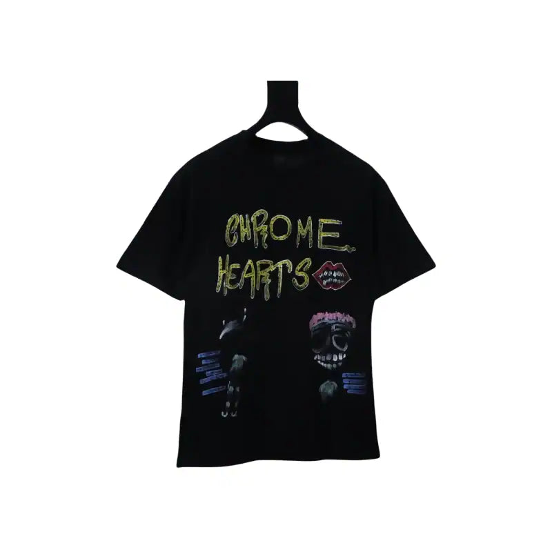 Chrome Hearts CH Graffiti Cartoon T-shirt Black – CHS013