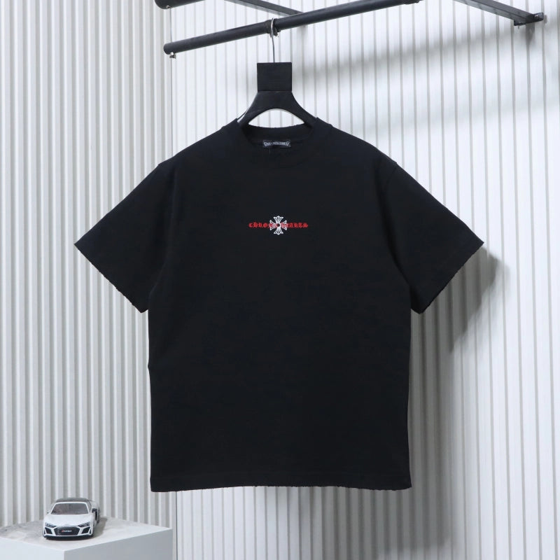 Chrome Hearts CH26ss Sanskrit Cross Embroidered T-Shirt Black – CHS112