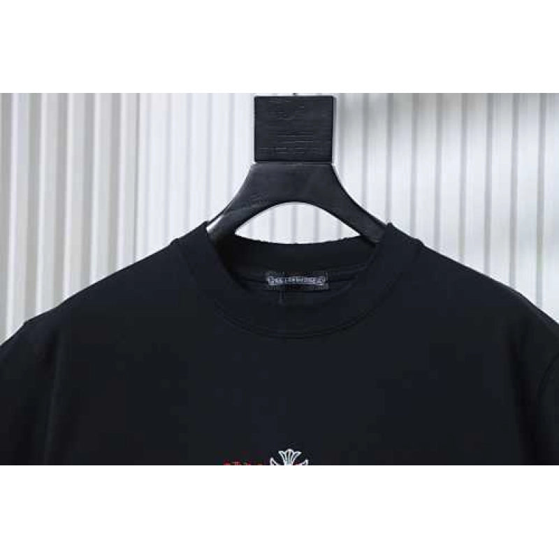 Chrome Hearts CH26ss Sanskrit Cross Embroidered T-Shirt Black – CHS112