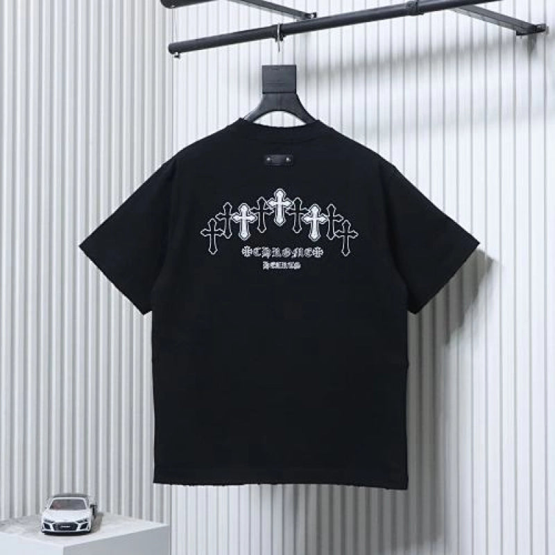 Chrome Hearts CH26ss Sanskrit Cross Embroidered T-Shirt Black – CHS112