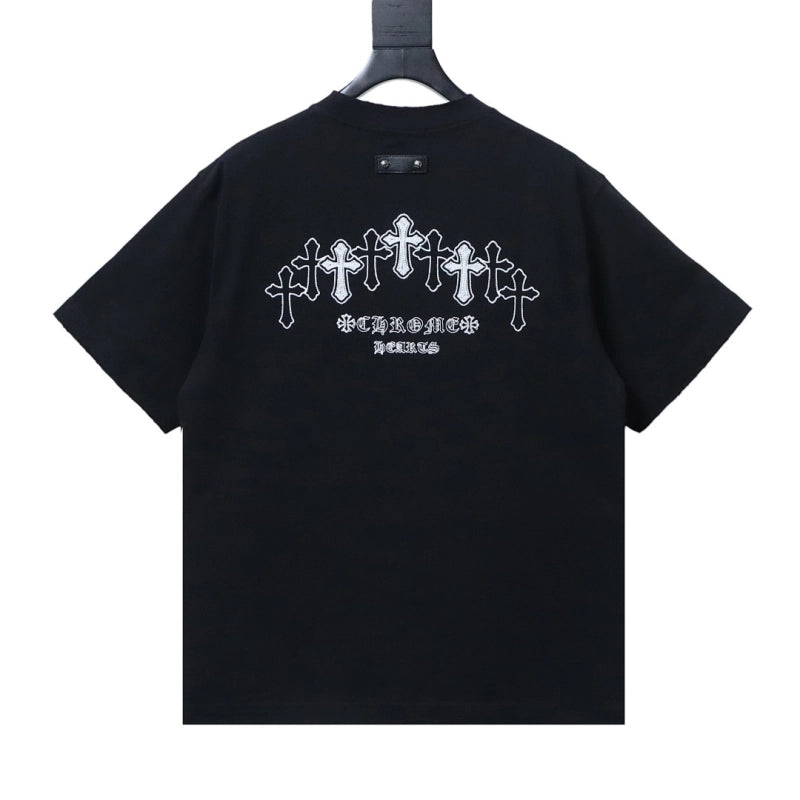 Chrome Hearts CH26ss Sanskrit Cross Embroidered T-Shirt Black – CHS112