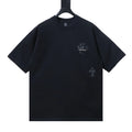 Chrome Hearts Cross Leather Patch & Tape Logo T-Shirt Black – CHS111