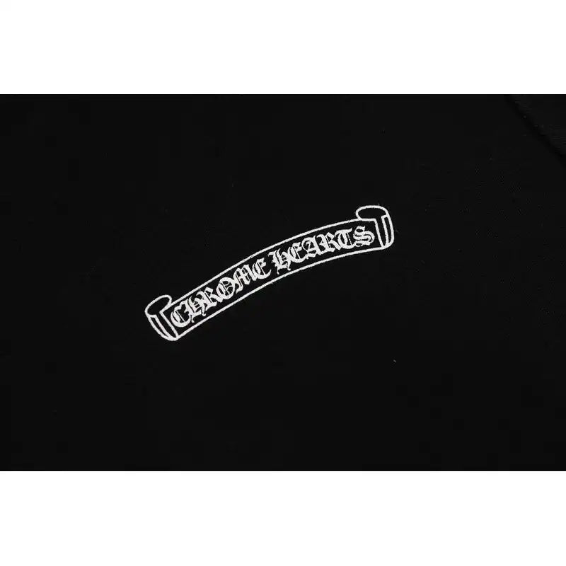 Chrome Hearts Dagger Eyechart Zip-Up Hoodie Black – CHK041