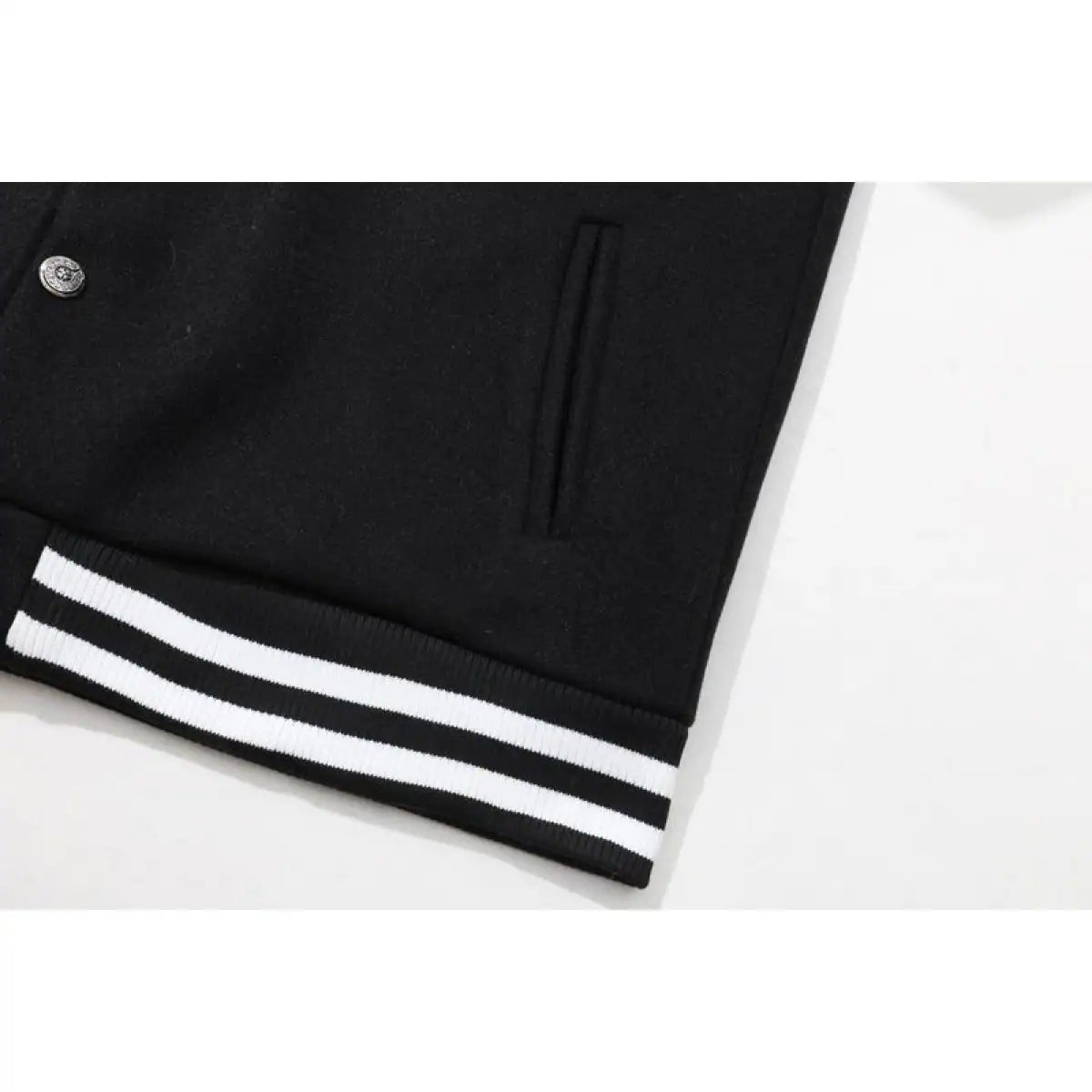 Chrome Hearts Embroidered Logo Patchwork Jacket (Black and White) – CHC006