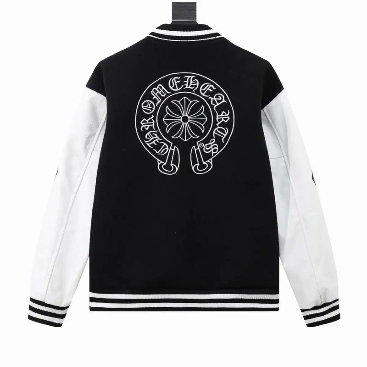 Chrome Hearts Embroidered Logo Patchwork Jacket (Black and White) – CHC006