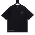 Chrome Hearts Heavy-Embroidered Sanskrit Cross T-Shirt Black – CHS110