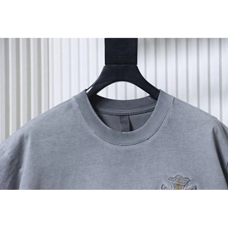 Chrome Hearts Heavy-Embroidered Sanskrit Cross T-Shirt Gray – CHS109