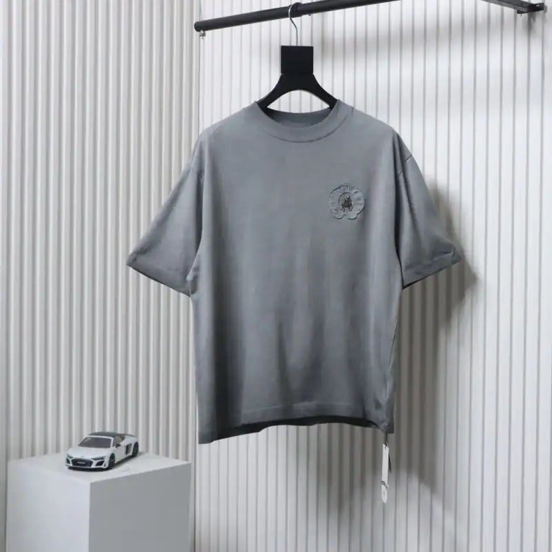 Chrome Hearts Heavy Industry Washed Distressed T-shirt Gray – CHS004